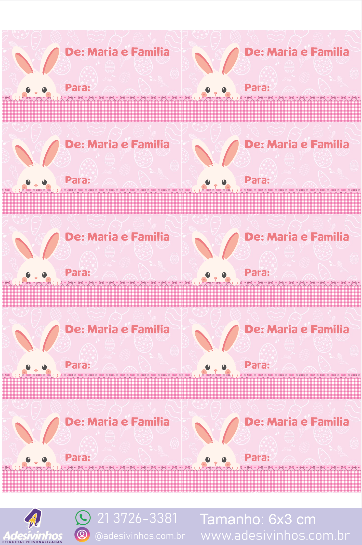 Presente Pascoa Rosa